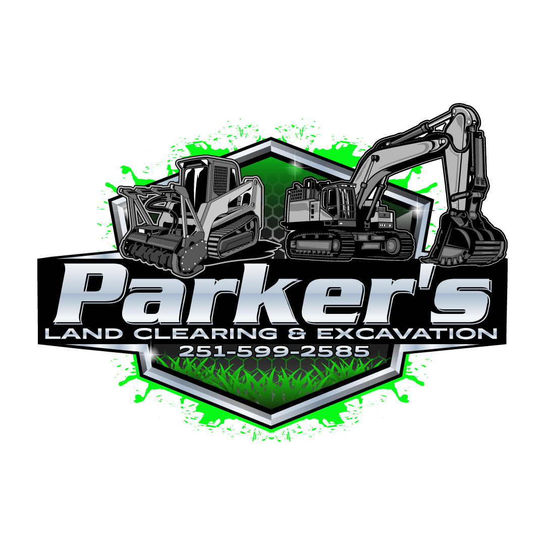 Parker's Land Clearing & Excavation equipment logo